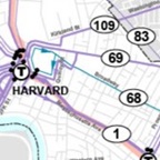 Map of Harvard station