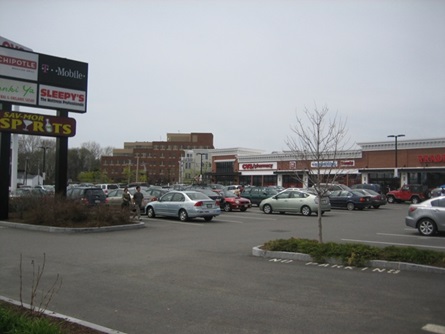 View of Fresh Pond Shopping Area