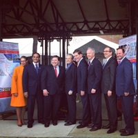 Picture of mayors from the Life Sciences Corridor announcement
