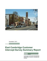 This is an image of the cover of the East Cambridge Intercept Survey Report