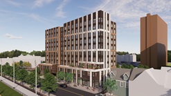 Rendering of 350 Rindge Ave Building
