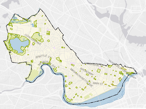 Image of emedded parks GIS map