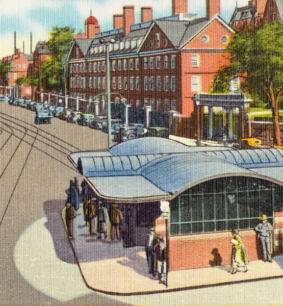 the Cambridge kiosk in Harvard Sq