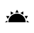 Icon of a rising sun