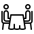 people in meeting, icon