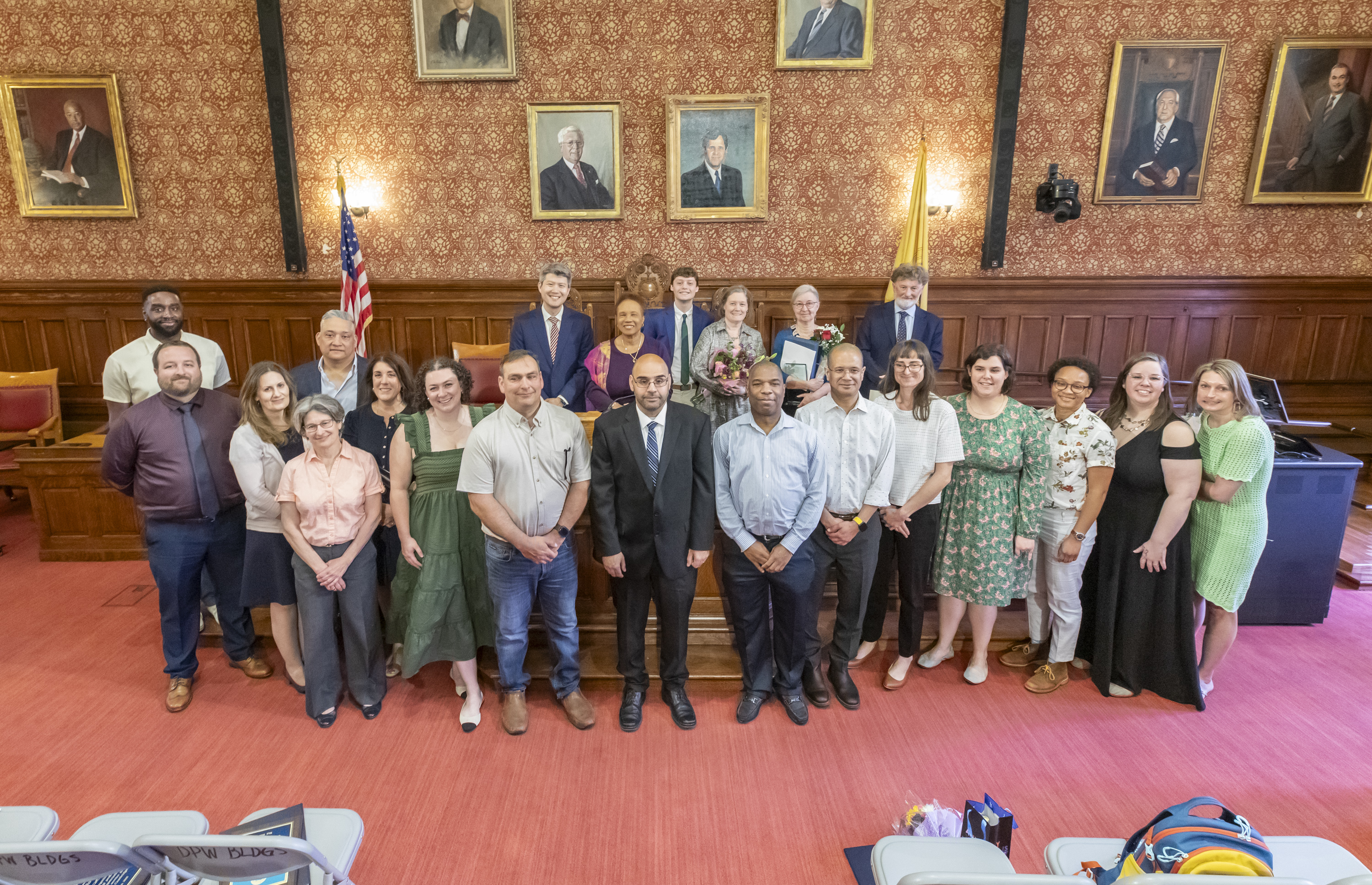 2025 Outstanding Employee Award Recipients with City Officials. Photo by Kyle Klein