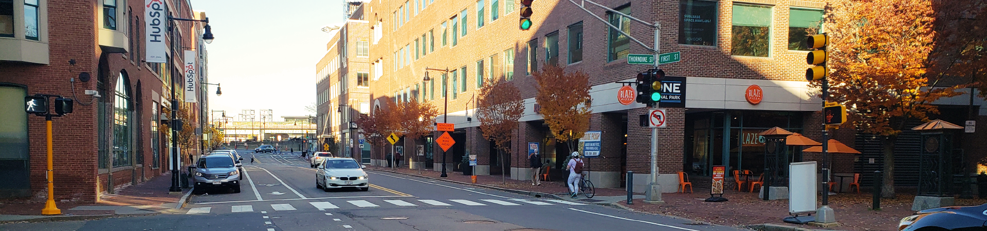First Street at Thorndike Street
