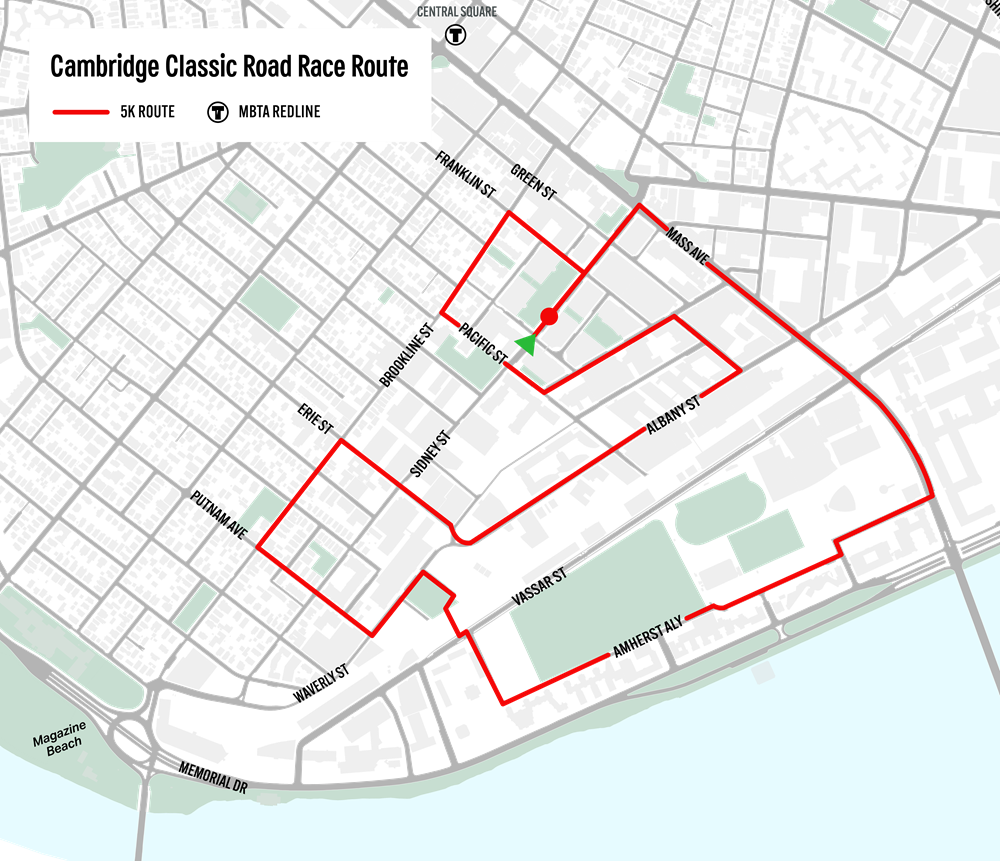 2026 Cambridge Classic 5K Route Map