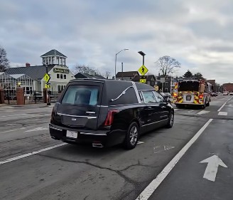 Paul Gallagher funeral procession still  - 2