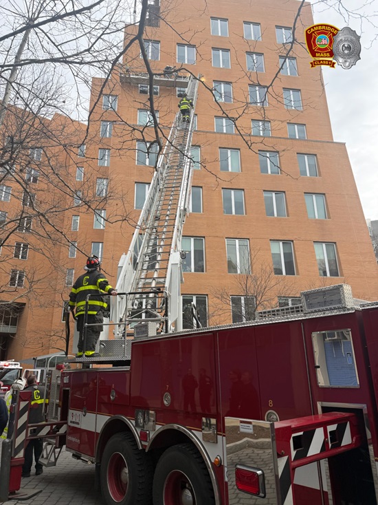 Rescue 1 staged in front of high-rise building with construction workers trapped in a disabled scaffolding -  Mar30 2026