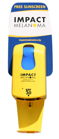 Sunscreen dispenser for parks