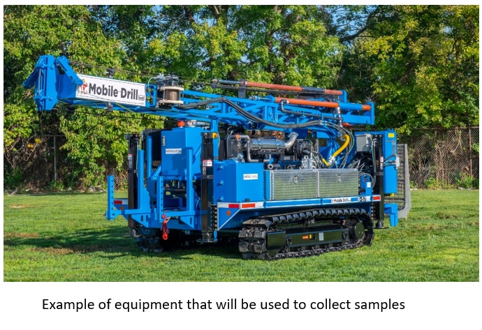Picture of machine used to collect soil samples