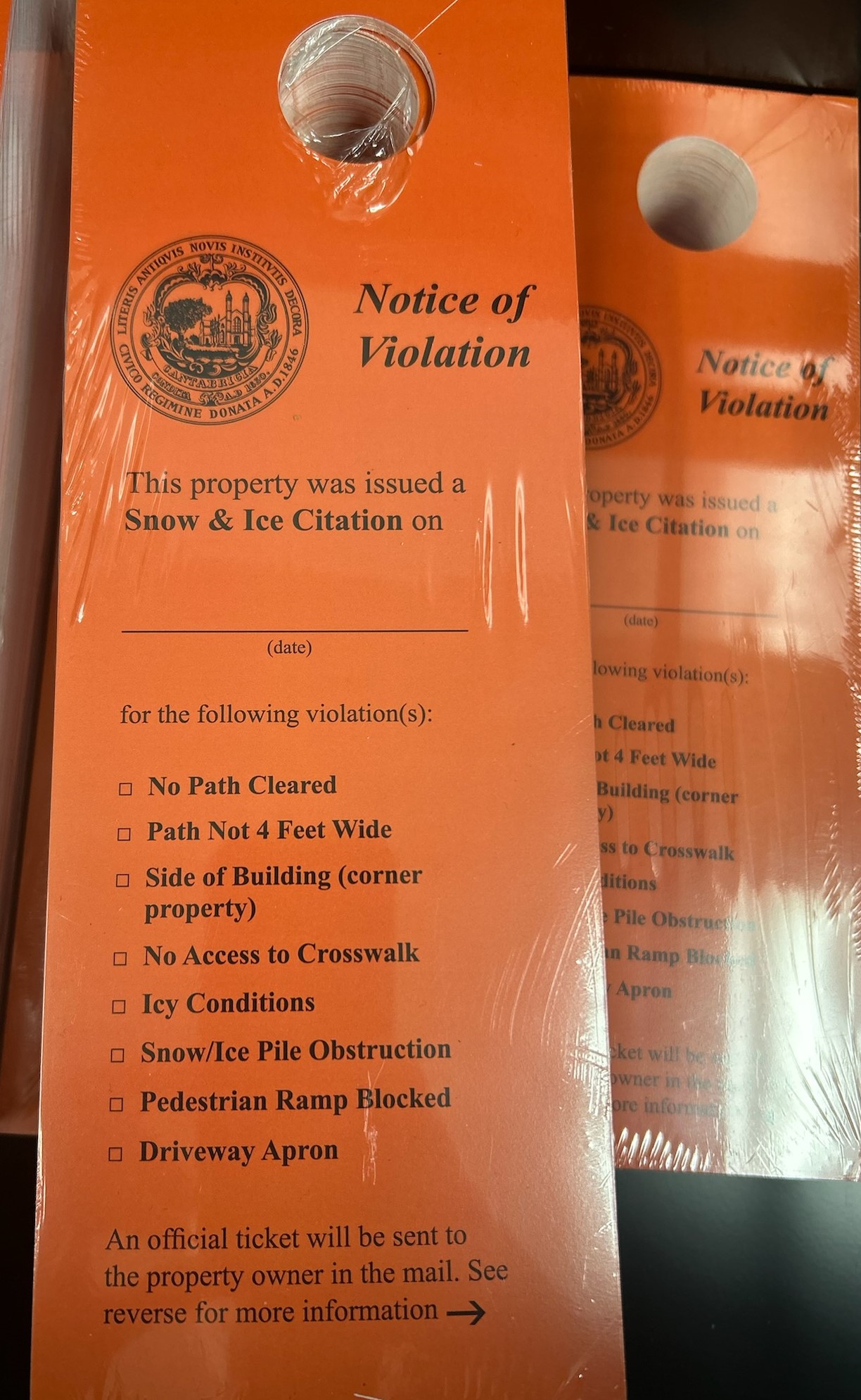 Photo of Snow Ice Citation