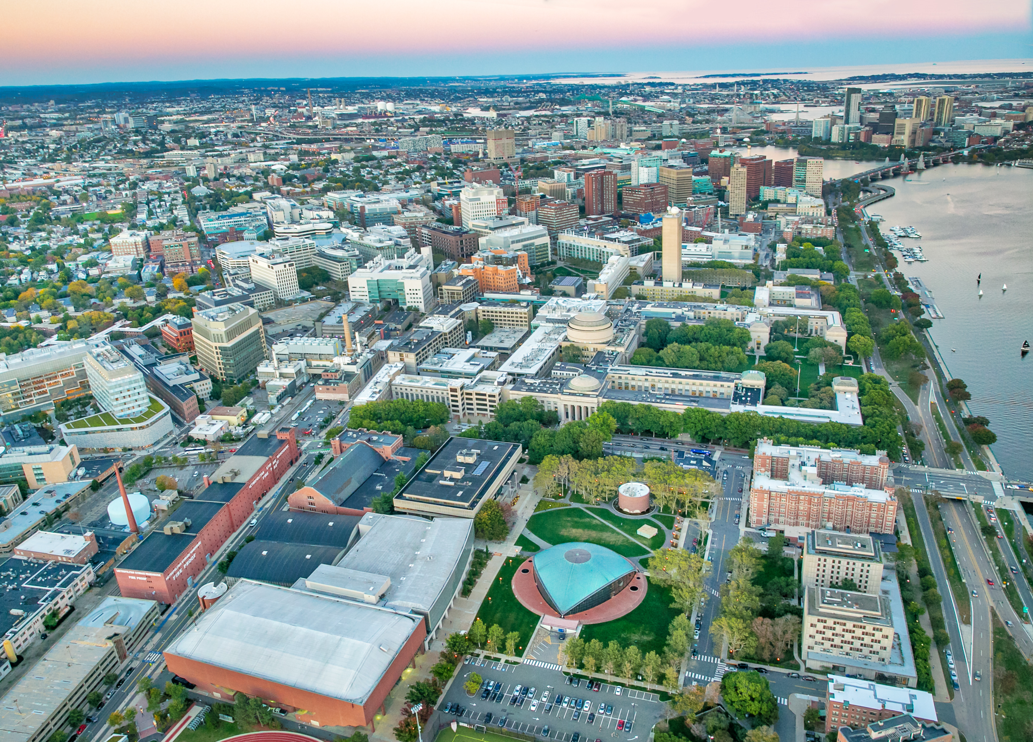 Aerial photo of the Kendall Square area