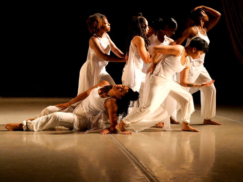 RootsUprising dancers perform “Who We Say We Are" in Cambridge, June 2023.