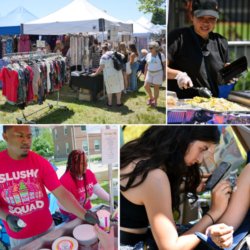 Vendors at 2024 Cambridge Arts River Festival.