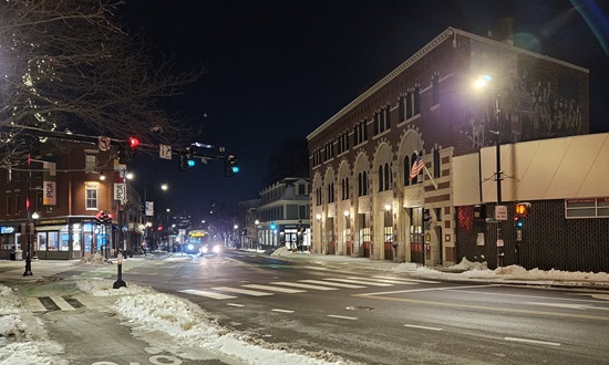 Cold weather Inman Square 21Jan2025