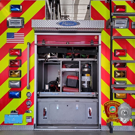Rescue 1 rear compartment elevator rescue tools