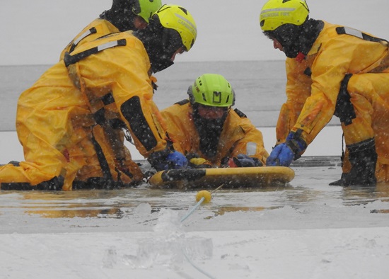 Surface Ice Rescue training - 6