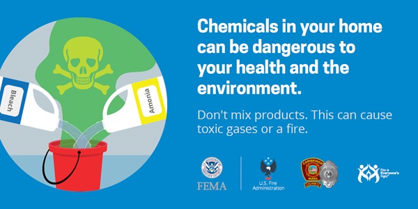 do not mix household cleaning products