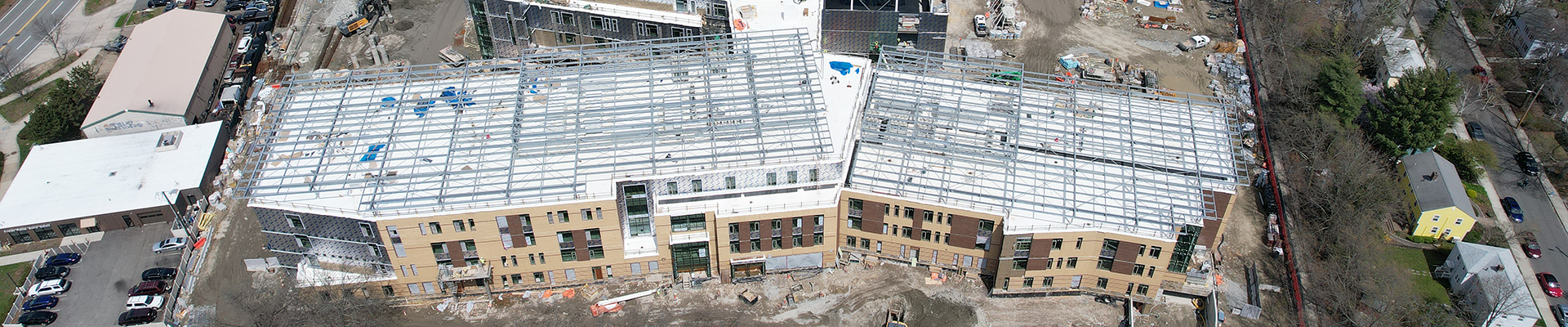 Construction of the Tobin Montessori and Darby Vassall Upper School Building