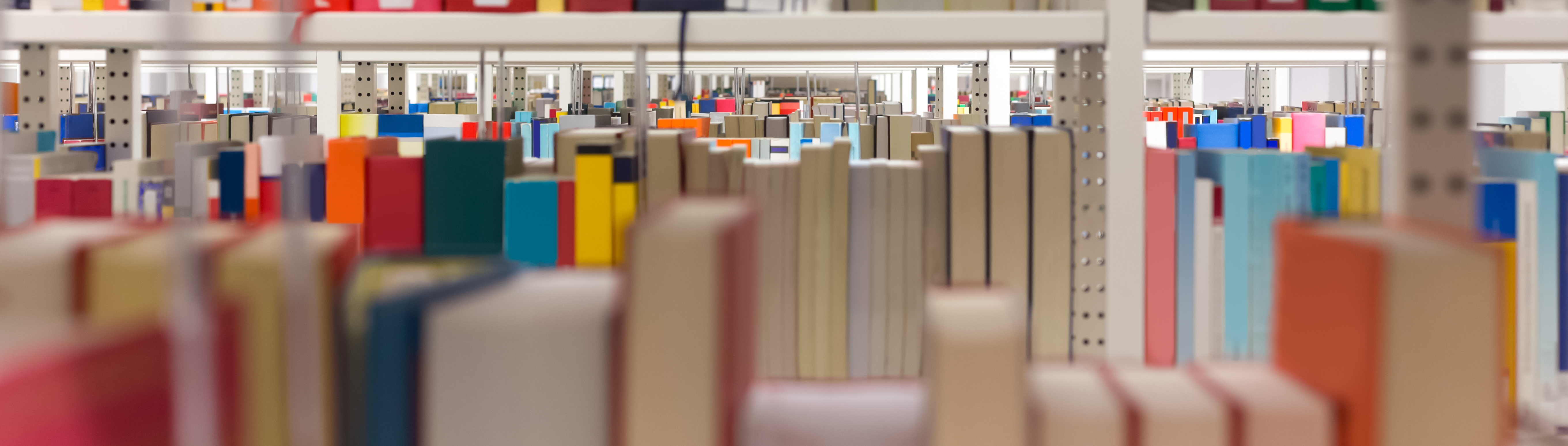 Photo of bookshelves