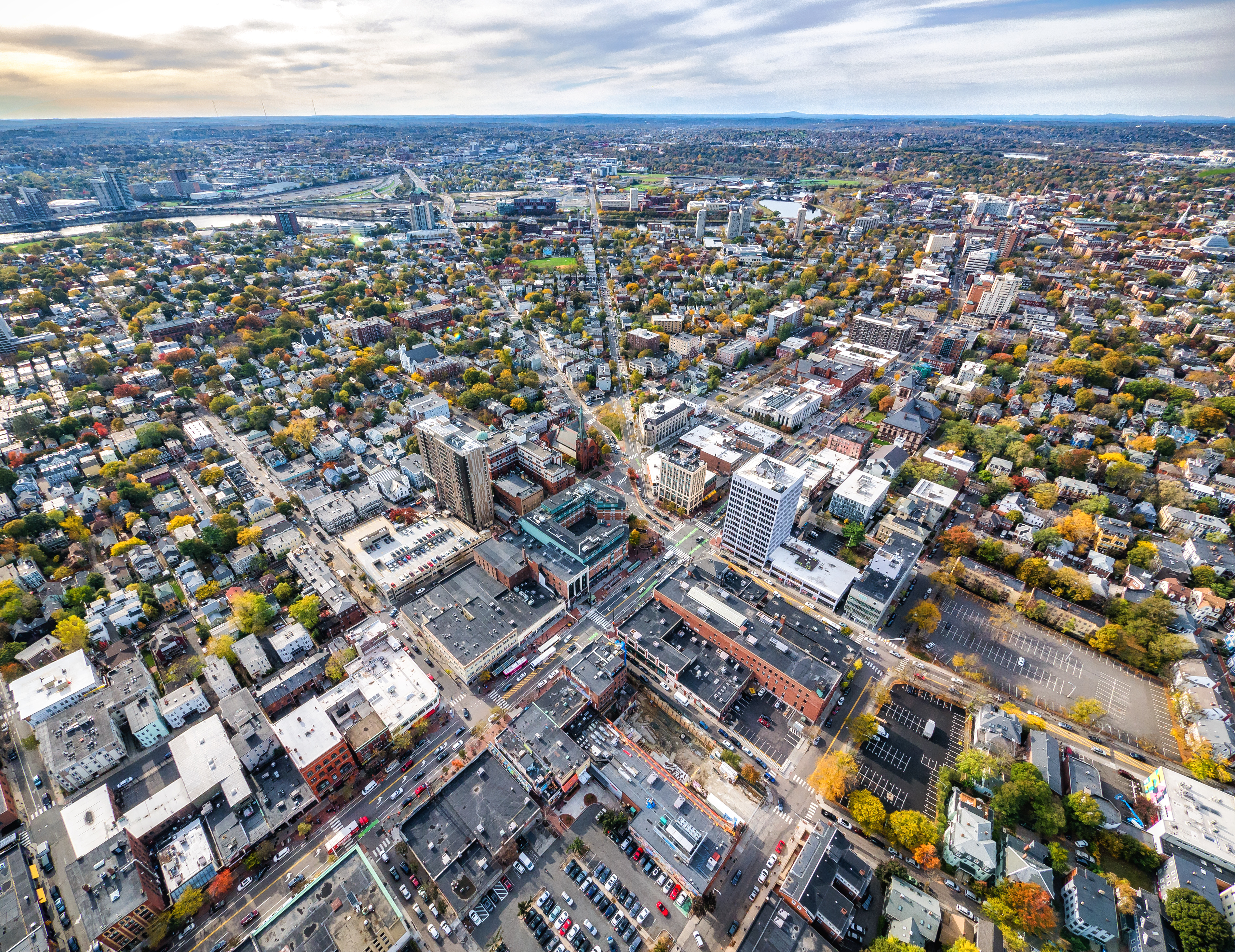 Aerial photo of city