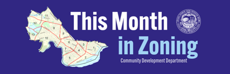 Image showing the banner headline for This Month in Zoning