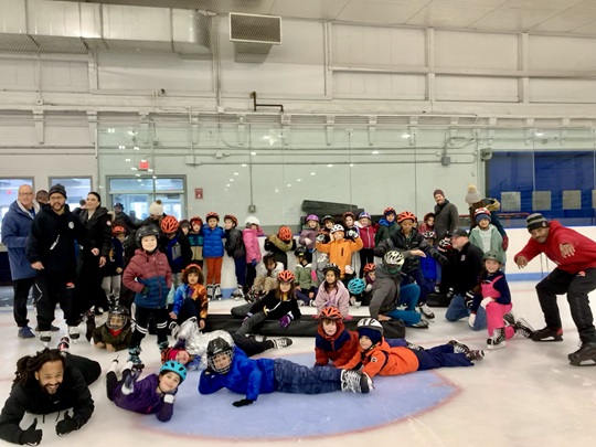 Participants in Recreation's Fun Skate Program