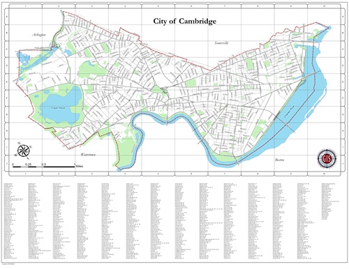 Small Citywide base map of Cambridge