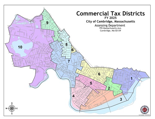 Commercial Tax Districts for Fiscal Year 25