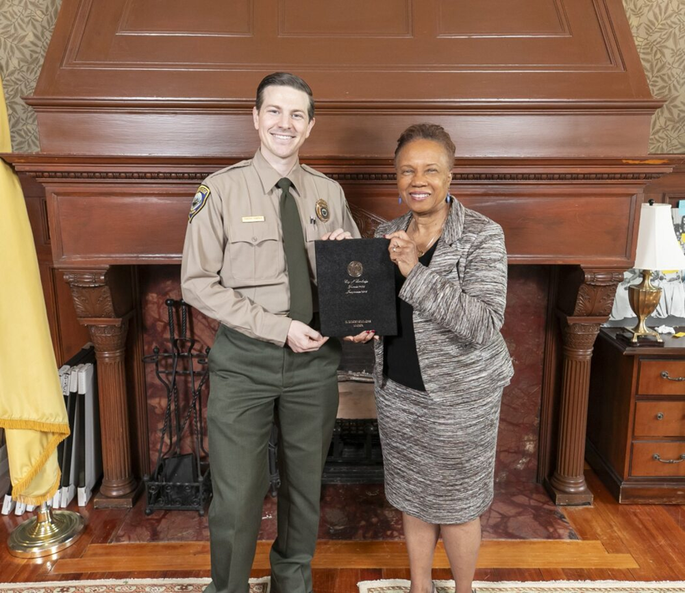 Ranger Tim Puopolo Receives Outstanding City Employee of the Year Award from Mayor Simmons