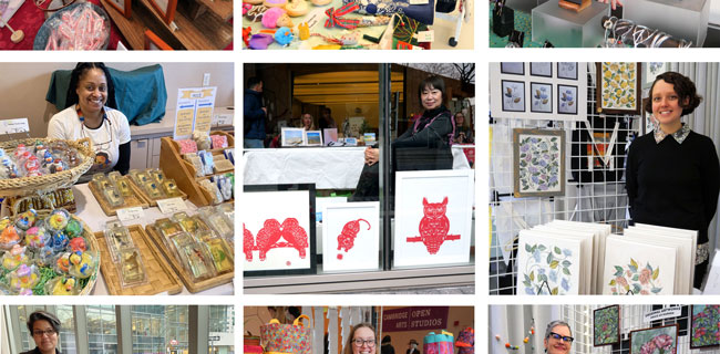 Artists who participated in the 2023 Cambridge Arts Holiday Art Market.