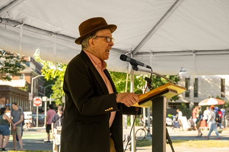 Poetry Stage at the 2024 Cambridge Arts River Festival. (Luis Cotto photo)