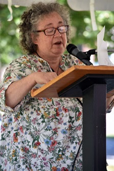 Poetry Stage at the 2024 Cambridge Arts River Festival. (Greg Cook photo)