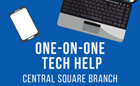 Event image for One-on-One Tech Help (Central Square)