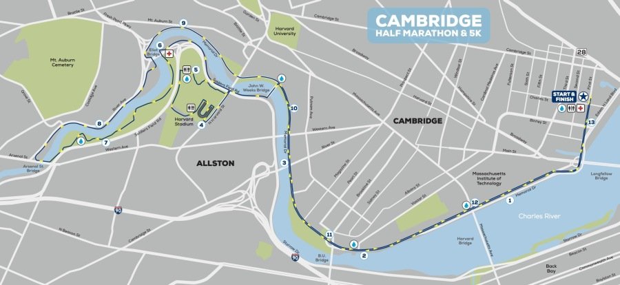 Road closures for the 2024 Cambridge Half Marathon + 5km on Sunday November 3rd