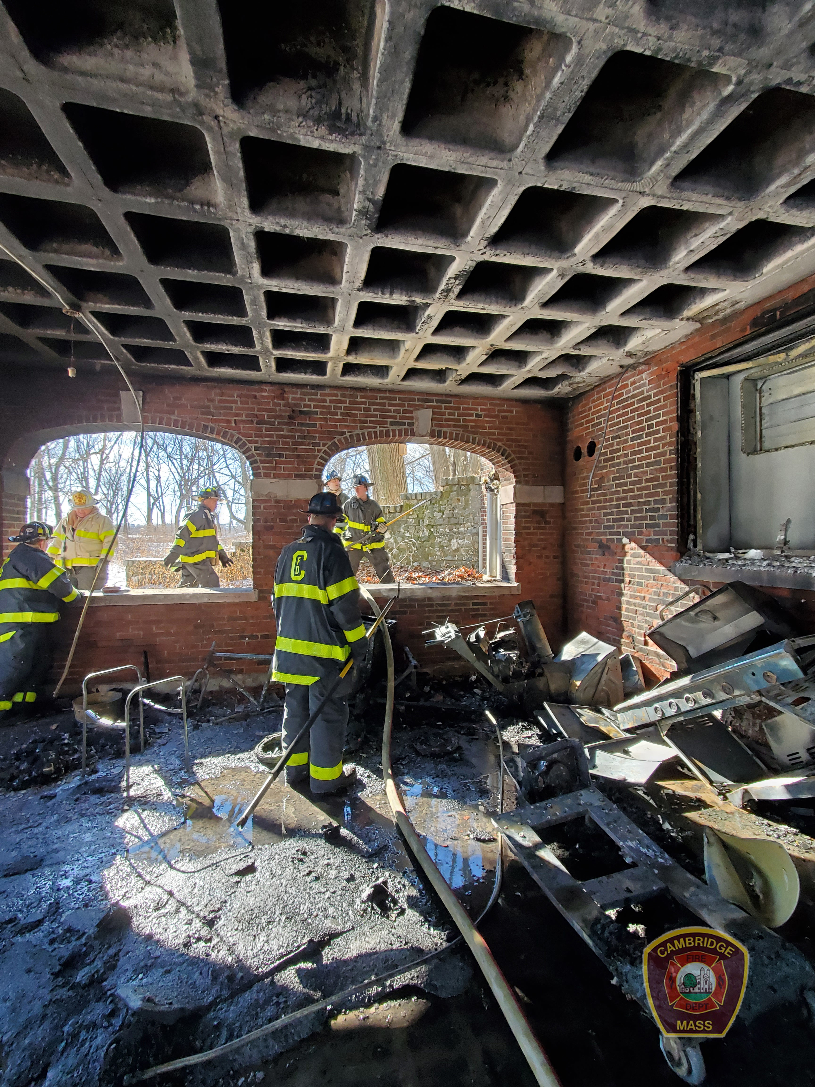 Arriving With Heavy Fire And Smoke In The Rear Of The Building ...