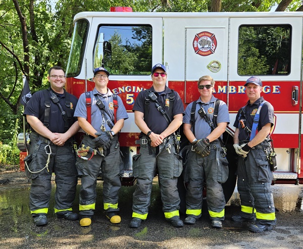 Engine 5 and Squad 3 pump ops training 22July 2024 grp 2 6 group photo
