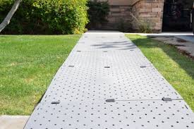 Accessible mat for grassy/unpaved areas