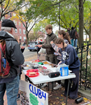 CRLS students at a public event with their student club.