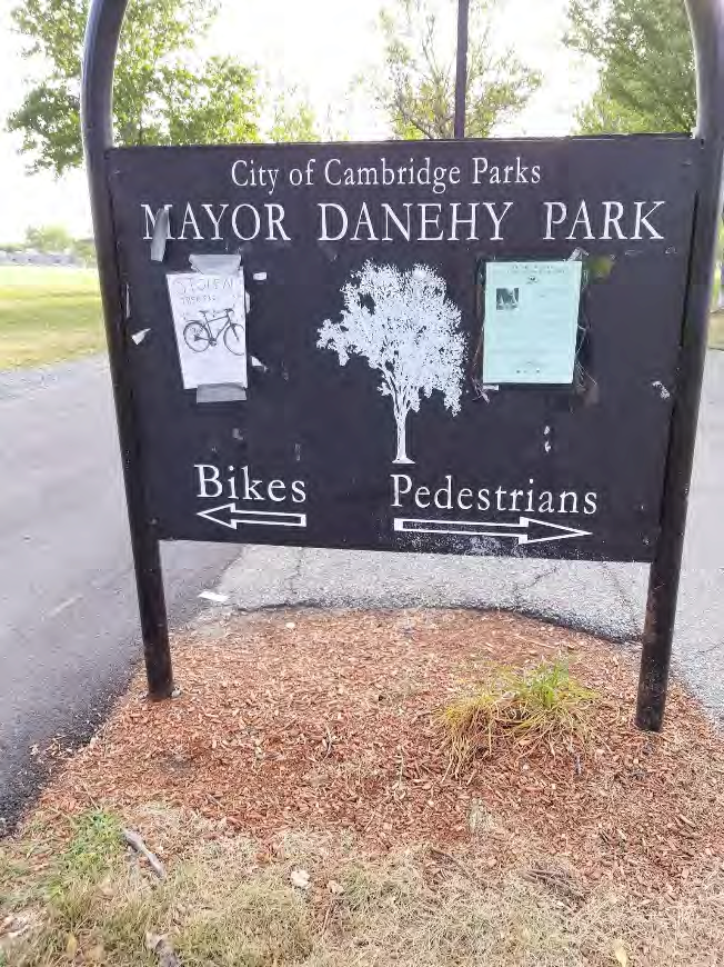 Danehy Park entrance sign