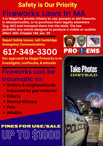 Warning About Fireworks Use