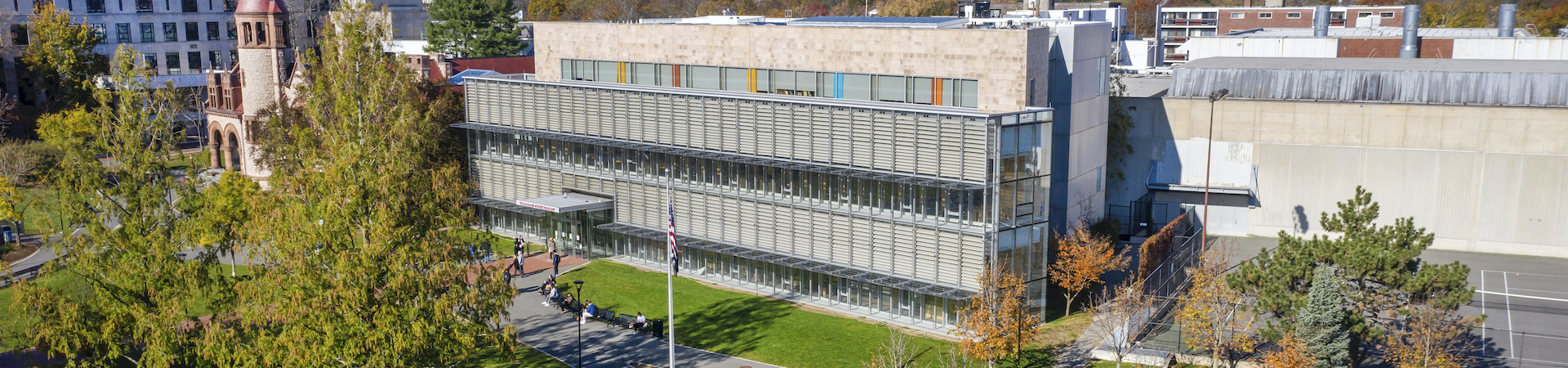 Aerial photo of the Main Library