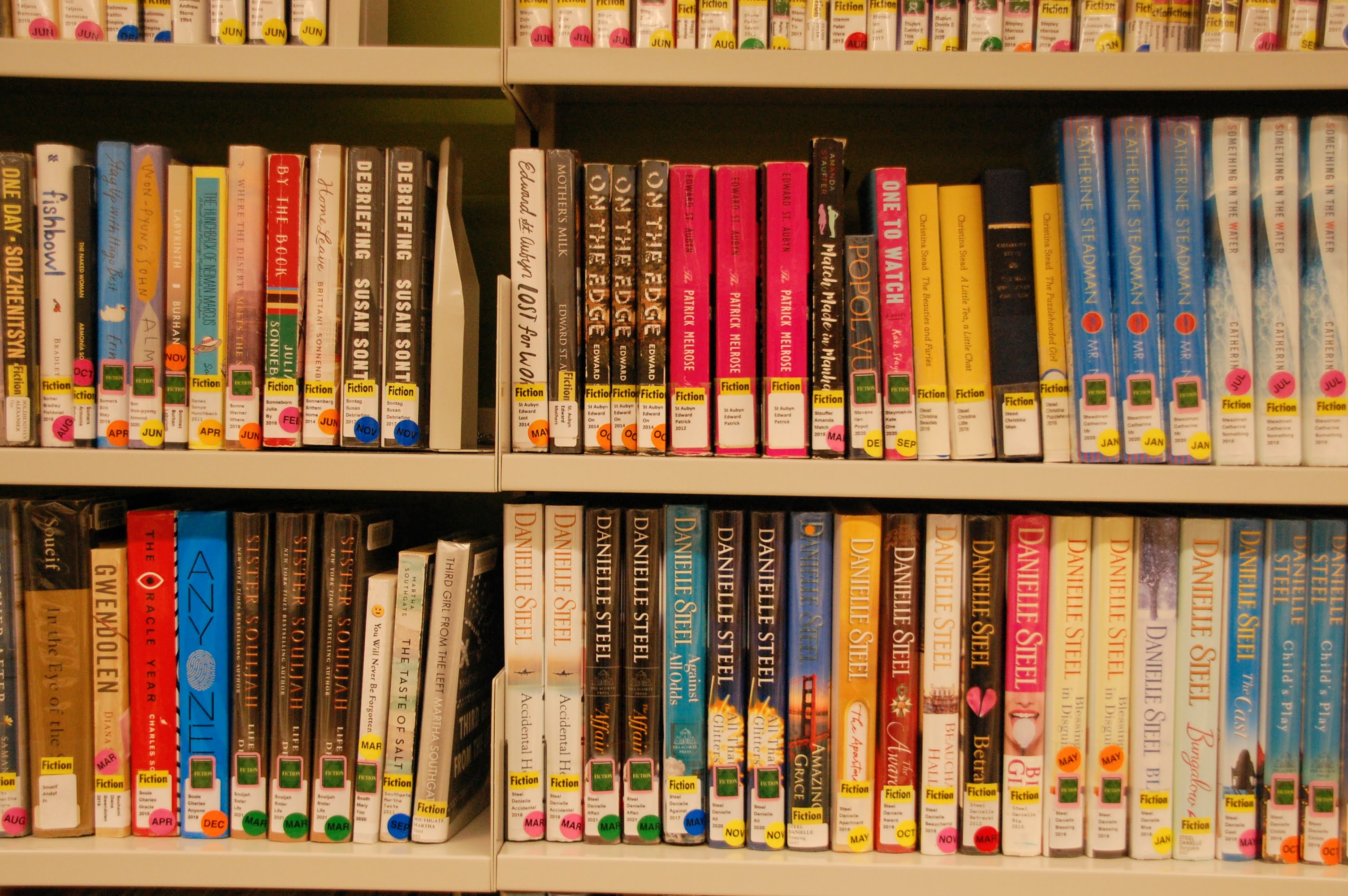 Image of books on shelves